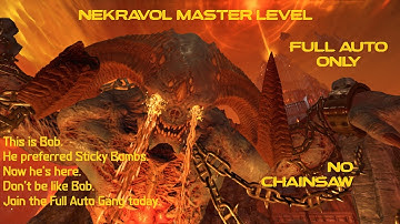 Nekravol Mod Master Level using only Full Auto (No Chainsaw - Ultra Nightmare - by elizabethany)