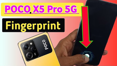 Poco X5 Pro 5g display fingerprint Lock Setting | how to set fingerprint screen lock in poco X5 pro