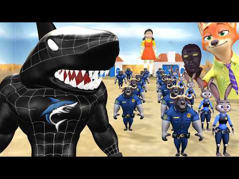 Shark Man Plays Run In Squid Game Winning The 300 000 Gold Trophy 