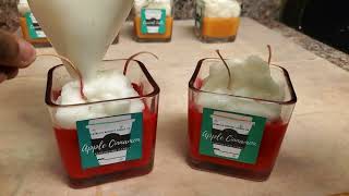 Day 1⃣3⃣ DIY: Starbucks Caramel ☕ Frappe Candles ✨ How to make Dessert Candles  Christmas Gifts