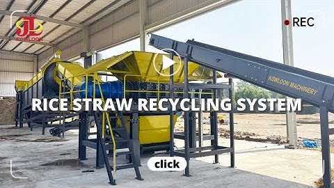 Rice straw recycling system | Biomass waste shredder machine manufacturer - Kowloon Machinery