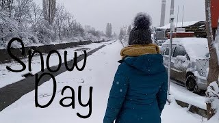 Snow day in lock down, Sofia, Bulgaria