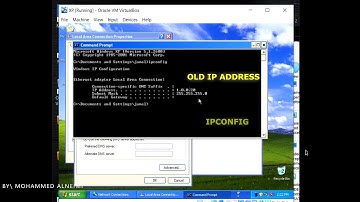 How to ping from kali to xp || how to change the IP address xp and kali