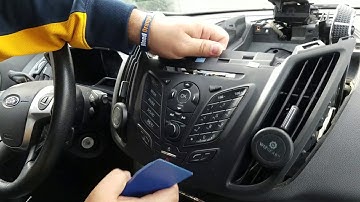 How to Remove Radio / Display / CD Player from Ford C Max 2013 for Repair.