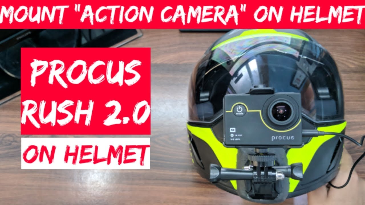 Mount Procus Rush 2.0 on Vega Camo D/V Helmet in Hindi By Tech To Review