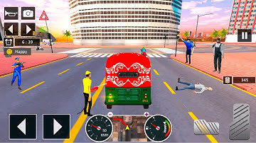 Tuk Tuk Auto Rickshaw Driving - Realistic Taxi Game #3 - Android Gameplay