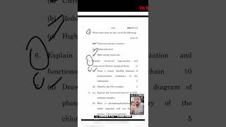 BBCCT 111 Solved Question Paper | BBCCT 111 Membrane Biology and Bioenergetics Question Paper