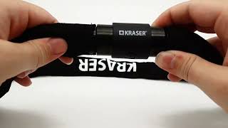 Kraser Kr620 Bike Waterproof Cap, Heavy Duty, Cycling Lock Chain 360º Rotation, Universal 100Cm