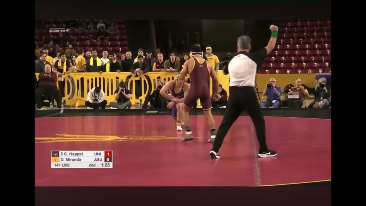 Cael Happel (UNI) vs. Daniel Miranda (ASU)