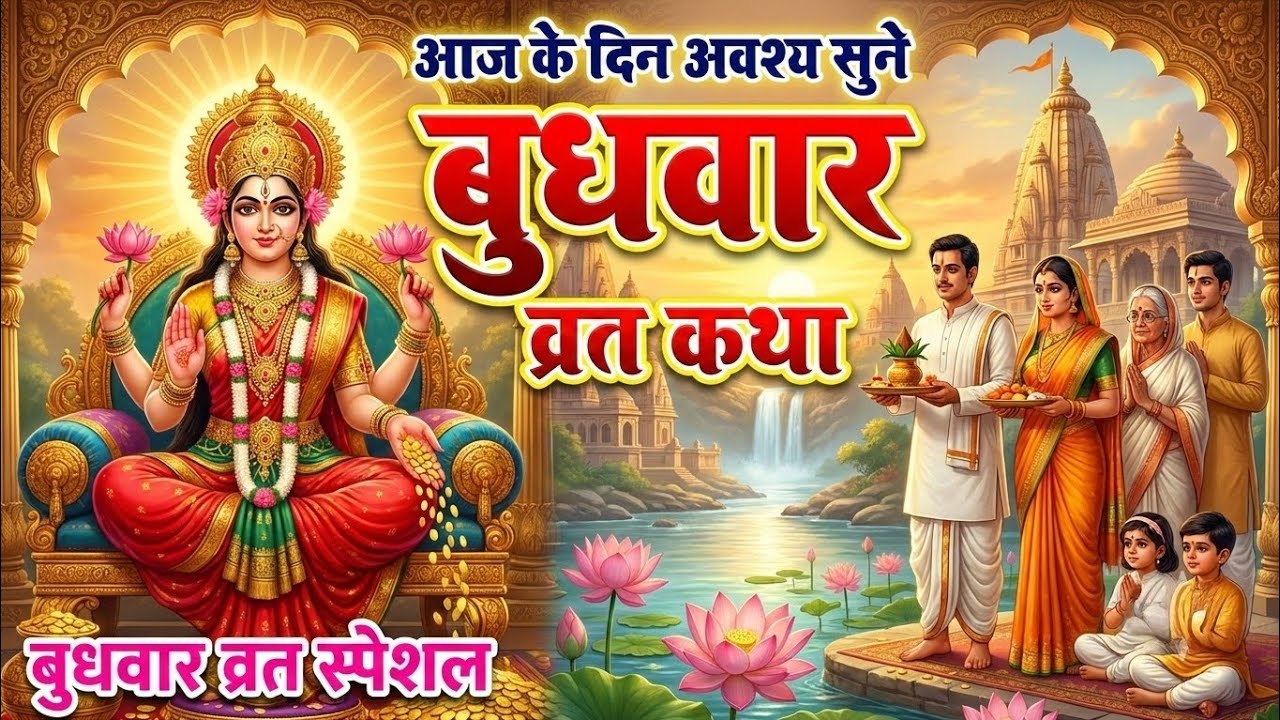बुधवार के दिन माता लक्ष्मी की यह दिव्य कथा सुनलो जीवन में कभी धन नहीं घटेगा | Budhvar Vrat Katha