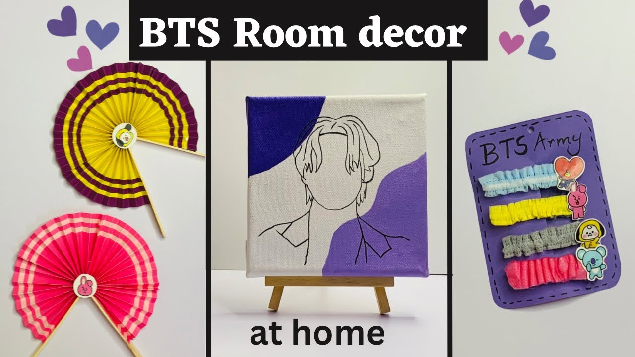 BTS Roomdecor 💜 / BTS DIY / bts fan / bts painting / BTS army / save money / AdWords / tiktok