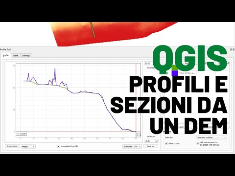 QGIS - Sezioni da un DEM