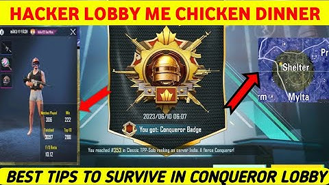 How To Survive 🥵In H@cker Lobby 🔥Best Tips And Tricks In BGMI #roadto100subs