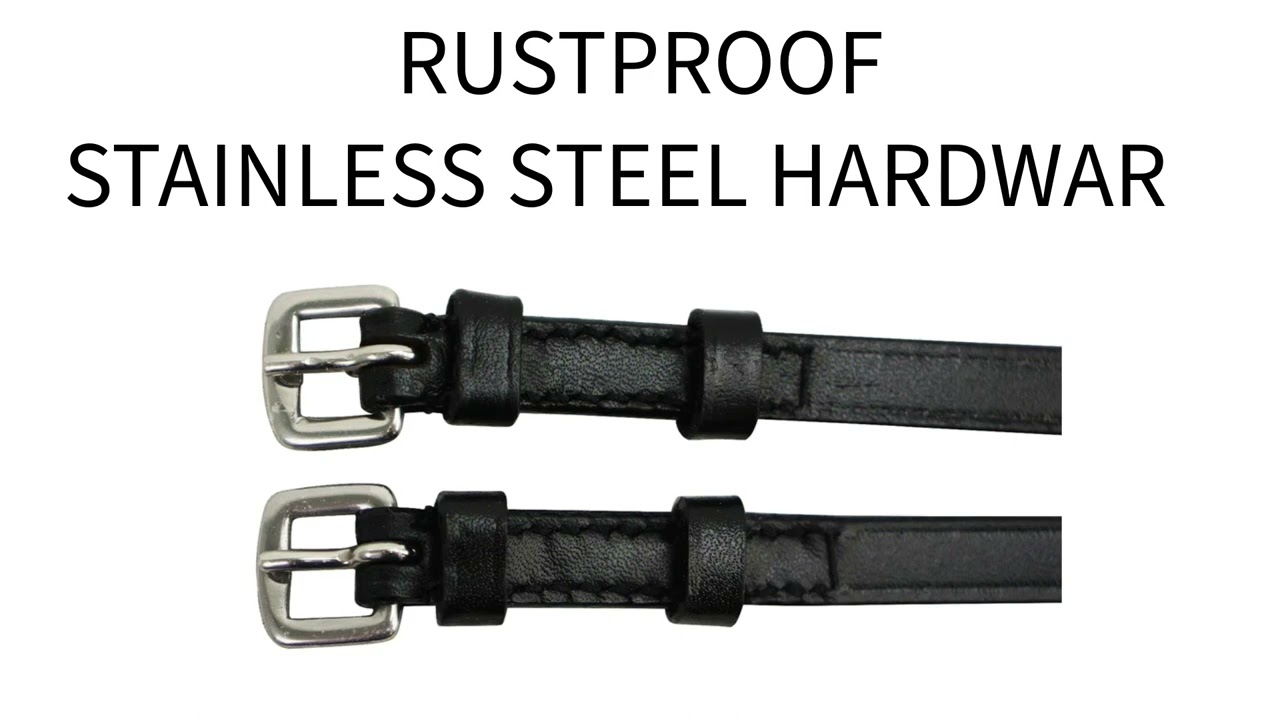 DERBY ORIGINALS PREMIUM ENGLISH LEATHER SPUR STRAPS - AVAILABLE IN THREE SIZES