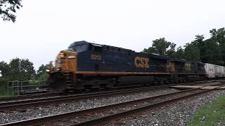 7/9 CSX doublestack container train I032 at St Denis MD