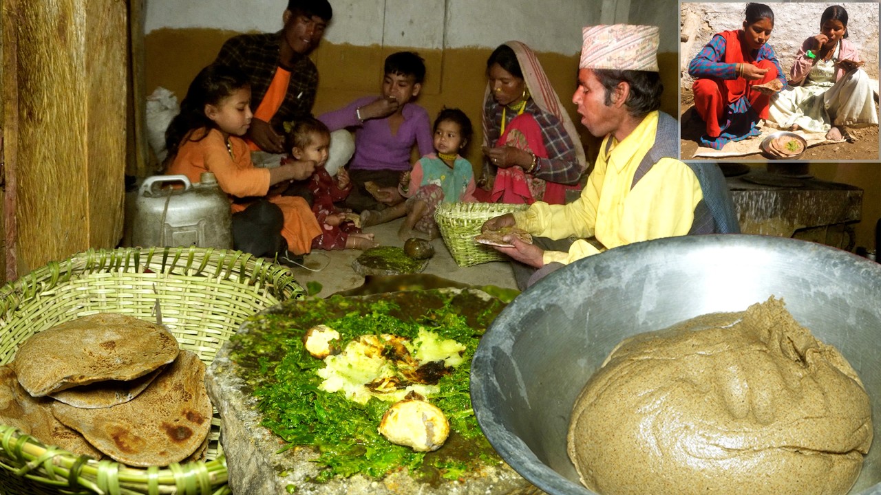 dharme brother's son in law again came to help them || a village big family in Nepal@junglefamily