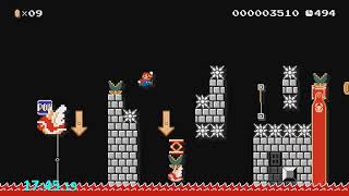 Super Mario Maker - Hard Blind Kaizo Race #119: The Last Jedi
Spliced clear segments from the June 29, 2018 Hard Blind Race. Original clear date unknown, re-cleared on January 31, 2022. Another typical LPK costume SMB1 level as well as Star Wars themed name. Which also means LPK jank.
First section is pretty good... until after the pipe. This first trick is so jank (the one up trick). Going by the coins, you want to jump on the shell twice which should load the beetle from the block in position and the third jump will send it. The problem is sometimes the original shell you jump off will just decide to send itself (like a reclaim). It just sends itself randomly, I couldnt see a difference in timing or positioning to cause it (someone can correct me on this) and since youre not prepared for it, you just die. Rest is good.
Section two, a fun chain sequence except I didnt like kicking the shell to the right because of forward momentum, it was very easy for #teamkickleft.
Last section, the giant bomb will kill the bullet during the explosion if your timing is slightly different. Everything else was pretty good.
Damn, actually one of the least jank levels by LPK. Not bad.
Clear time: 1hr 18 mins / 35 mins
Level Maker: LPK
Level code: https://supermariomakerbookmark.nintendo.net/courses/7B5C-0000-03AA-7C0D Super Mario Maker - Hard Blind Kaizo Race #119: The Last Jedi