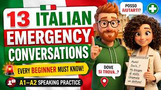 Italian Beginner Practice | 13 Emergency Scenarios to Speak Confidently