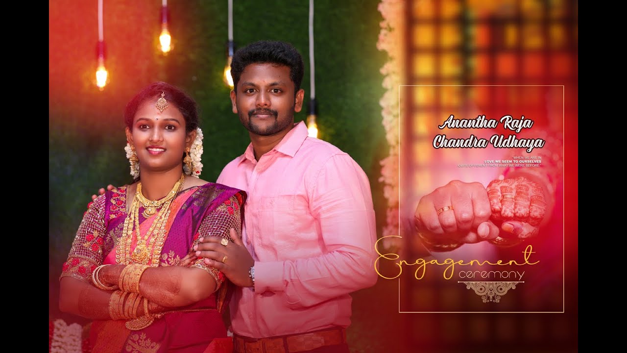 Anandha Raja ANANTHA RAJA & CHANDRA UDHAYA | Engagement Highlights | SUDALAIKAN ...