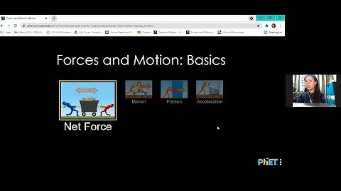 PhET Interactive Simulations: Force and Motion: Basics (Tutorial)