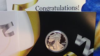 2022 Congratulations 1oz Silver Proof Eagle Unboxing from U.S. Mint - Is it Worth the Money?