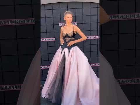 Zendaya is a Barbie princess by Vera Wang at the Challenger's premiere in LA 💗