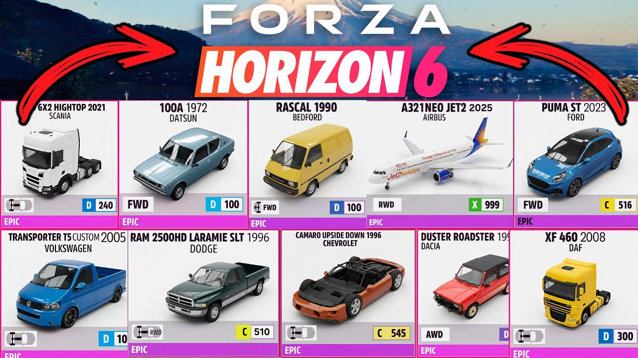 Forza Horizon 6 — 10+ НОВЫХ МАШИН В ИГРУ! - YouTube