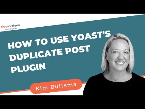 How to: Yoast's Duplicate Post Plugin Tutorial