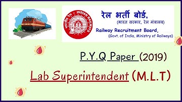 RRB Lab Technician Solved paper 2019 | lab superintendent | By Madhukar Sir