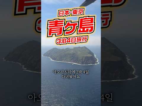【㊗️100万回再生 TikTok】한국인 없는 일본 여행지... 日本一の絶景が見れる日本一上陸が難しい東京の島「青ヶ島」に3泊4日行ってみた！
