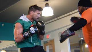 Frank Grillo training with Boss Up Boxing