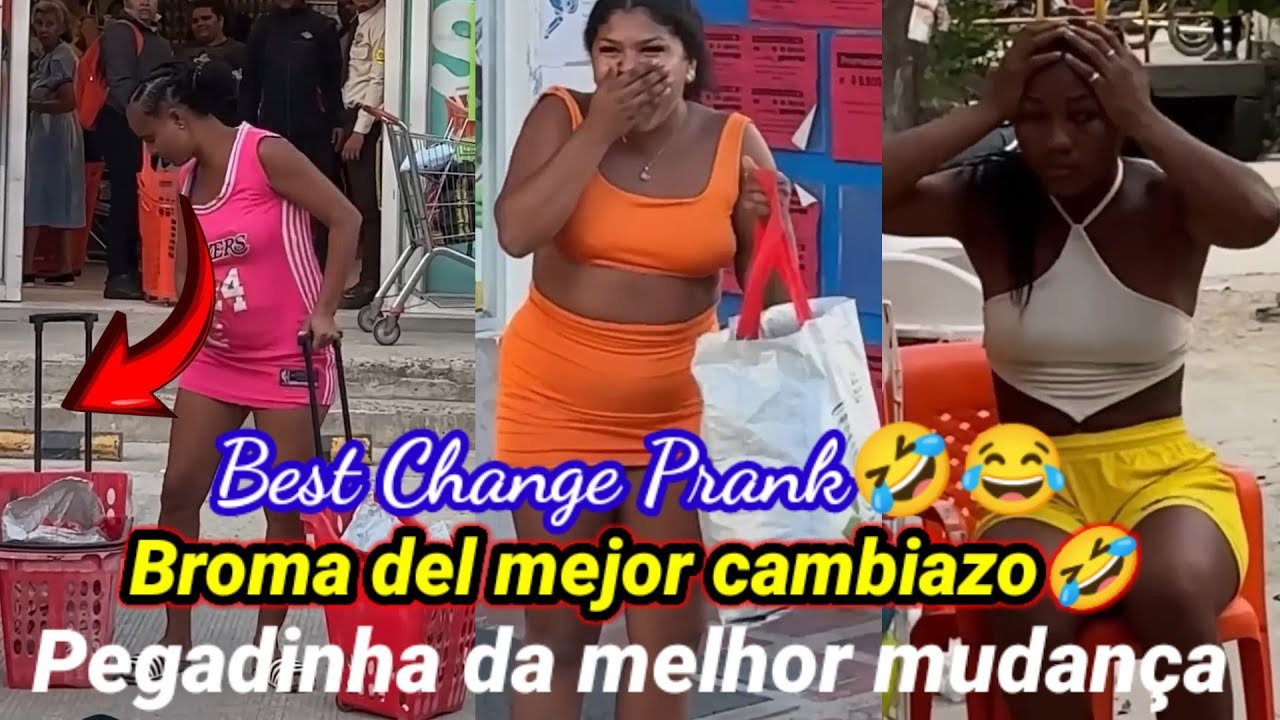 Broma del mejor cambiazo🤣 / Pegadinha da melhor mudança 😂 /Best Change Prank