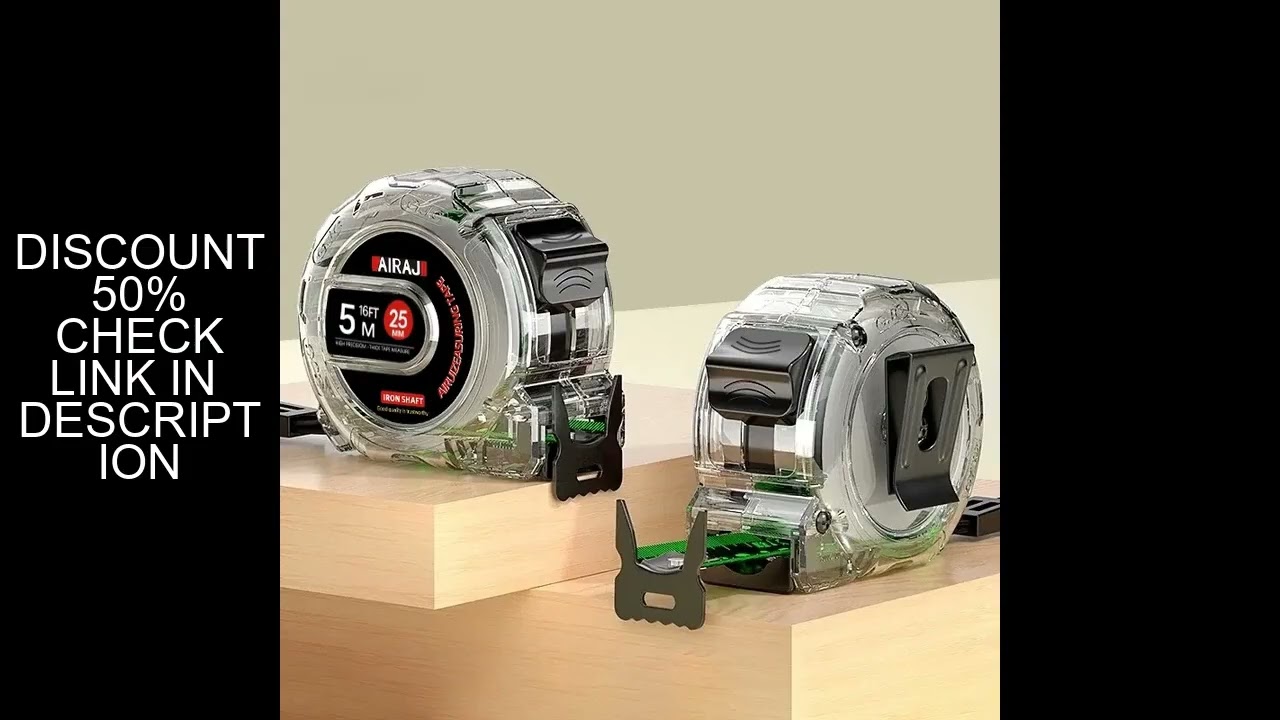 AIRAJ 3-5-7.5 Meter Fluorescent Tape Measure Precision Thickened Double-Sided Scale Waterproof and W