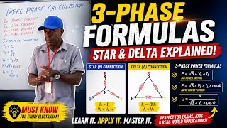 3-Phase Electrical Formulas Explained | Star &amp; Delta Connections for Electricians