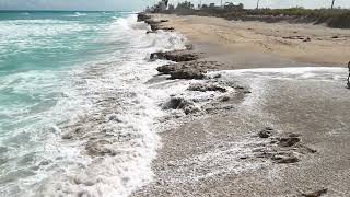 WAVES CRASHING UPON ROCKS IN STUART, FL