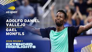 Adolfo Daniel Vallejo vs. Gael Monfils Extended Highlights | 2026 US Open Round 1