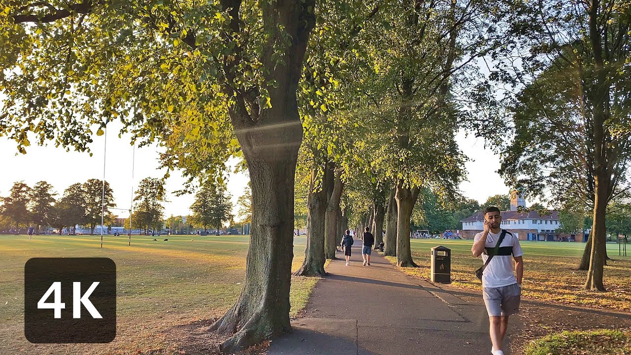 4K UHD Leicester 🇬🇧 Walking on Victoria Park Road through Victoria