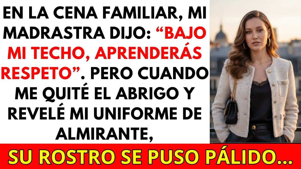 En la cena familiar mi madrastra dijo que ella mandaba… hasta que revelé mi rango