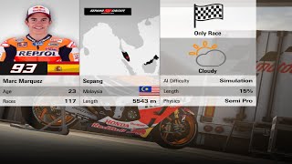 Download lagu MotoGP 15 - Marc Marquez Gameplay at Sepang (DIFFICULT SIMULATION) [1080p 60fps]