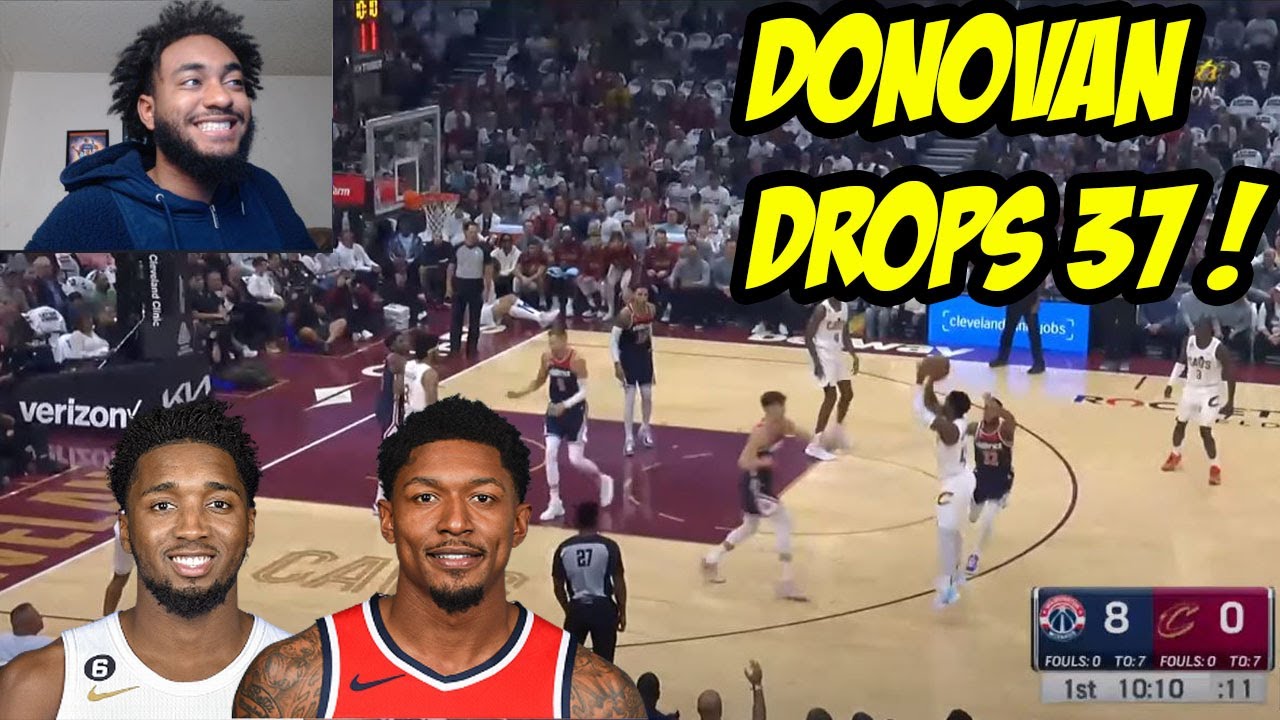 donovan-mitchell-drops-37-points-wizards-vs-cavs-reaction-youtube