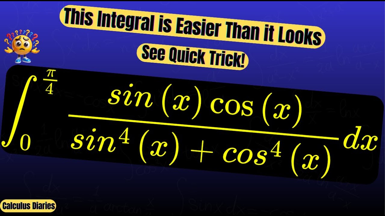 This Integral Looks Hard Until You See the Trick! - YouTube