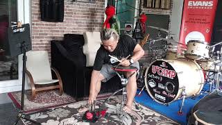 Sandy Andarusman's Bassdrum teknik #drummer #bassdrum