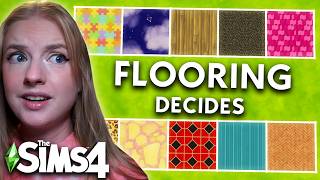 the sims 4 but every room is a random FLOORING
