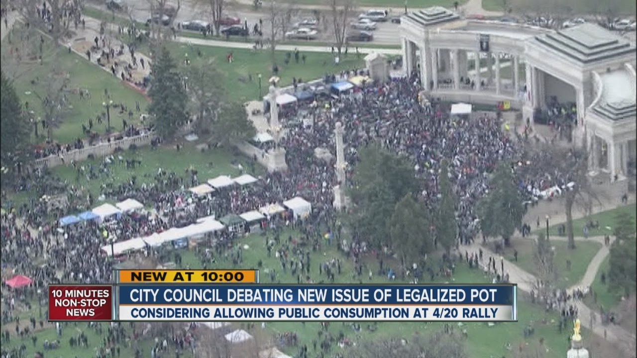 Denver ponders 1 day of public pot use at 420 rally - YouTube
