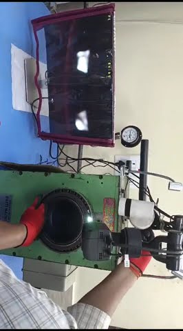 Hi resolution camera with bearing inspection machine to identify minor ...