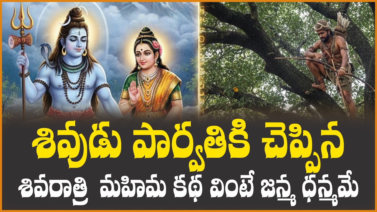 శివుడు పార్వతికి చెప్పిన శివరాత్రి మహిమ కథ ఇది వింటే జన్మ ధన్యమే! Lord Shiva's Story to Parvati!