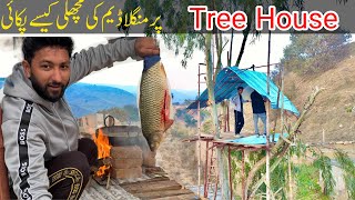 Mangla Dam Fish Cooking on Tree House 😜