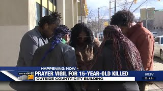 Prayer vigil held for 15-year-old killed in shooting at South Bend Apartment complex