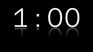 1:00 | Reflection Timer | Black Background
