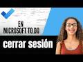 cómo cerrar sesión en Microsoft To Do